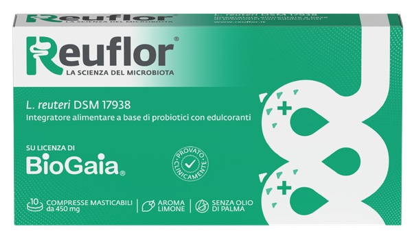 REUFLOR 10 COMPRESSE MASTICABILI AROMA LIMONE - Farmacianuova.eu