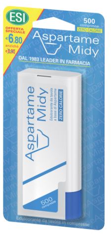 ESI ASPARTAME MIDY 500 COMPRESSE OFFERTA SPECIALE - Farmacianuova.eu