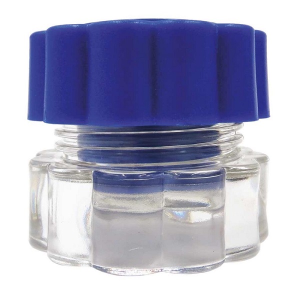 FRANTUMAPILLOLE IN ABS A 2 SCOMPARTI BASE TRASPARENTE COPERCHIO BLU DIMENSIONI 5,4X3,3X4,7 CM - Farmacianuova.eu