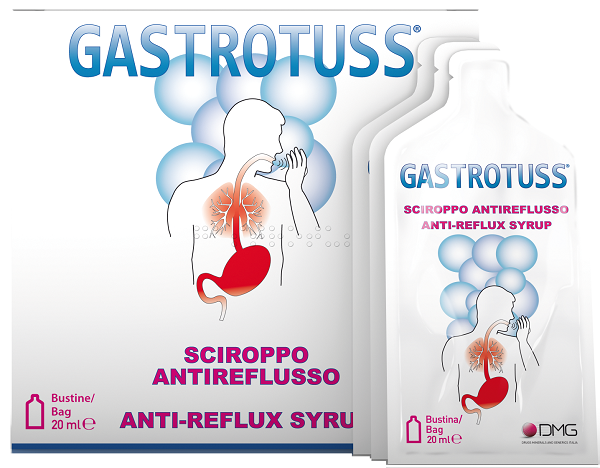 SCIROPPO ANTIREFLUSSO GASTROTUSS 25 BUSTINE MONODOSE 20 ML - Farmacianuova.eu