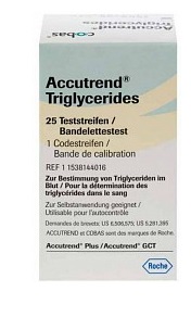 STRISCE REATTIVE PER TRIGLICERIDI ACCUTREND 25 PEZZI - Farmacianuova.eu