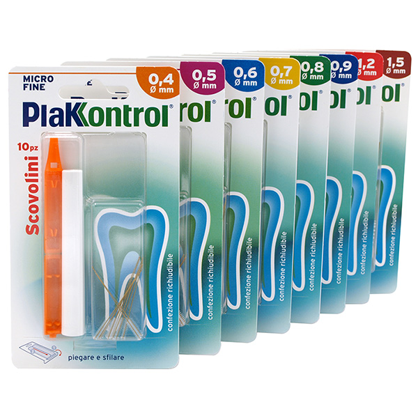 PLAKKONTROL MINIGRIP SCOVOLINO 0,7 MM 10 PEZZI - Farmacianuova.eu