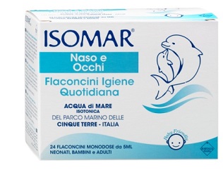 ISOMAR SOLUZIONE ISOTONICA ACQUA MARE IGIENE QUOTIDIANA 24 FLACONCINI MONODOSE 5 ML - Farmacianuova.eu