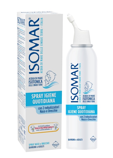 SOLUZIONE ACQUA DI MARE ISOMAR SPRAY IGIENE QUOTIDIANA 100 ML - Farmacianuova.eu
