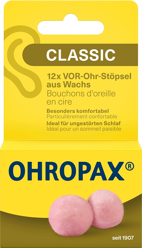 TAPPO AURICOLARE OHROPAX CERA 12 PEZZI - Farmacianuova.eu