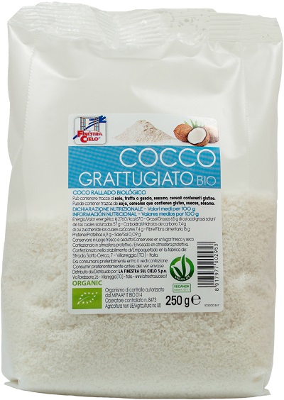 COCCO GRATTUGIATO BIO 250 G - Farmacianuova.eu