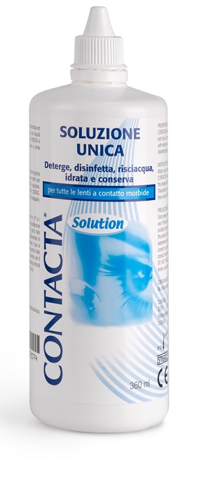SOLUZIONE UNICA ISOTONICA PER LENTI A CONTATTO CONTACTA DA 360 ML - Farmacianuova.eu