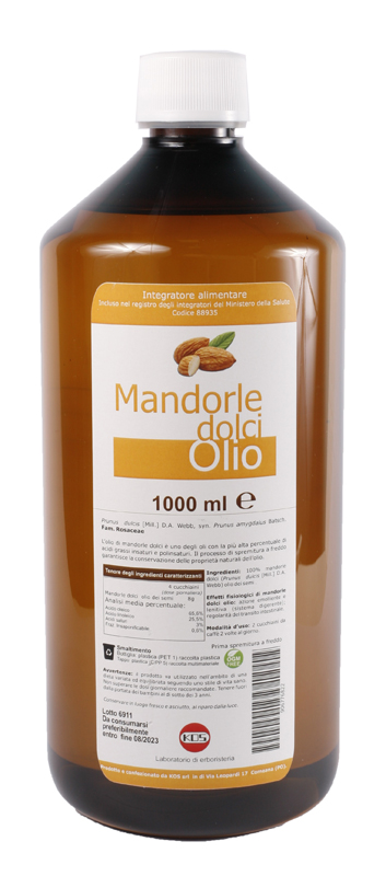 MANDORLE DOLCI OLIO 1000 ML - Farmacianuova.eu