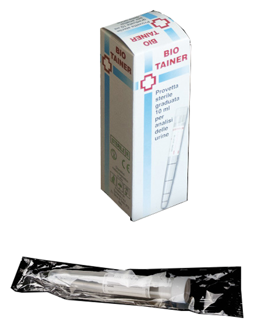 BIO TAINER PROVETTA STERILE PER URINA 10 ML - Farmacianuova.eu