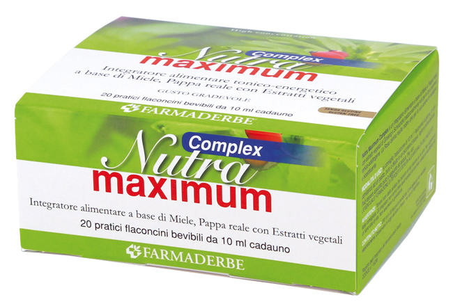 NUTRA MAXIMUM COMPLEX 20 FLACONCINI DA 10 ML - Farmacianuova.eu