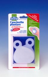 CUSCINETTO PLANTARE REALIZZATO IN GEL DI SILICONE BIANCO SEMITRASPARENTE SAGOMATO PER AMMORTIZZARE E PROTEGGERE PRESSIONE E SFREGAMENTI SOTTO LA PIANTA DEI PIEDI 2 PEZZI - Farmacianuova.eu