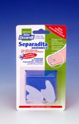 SEPARADITA ANATOMICO PER PIEDE REALIZZATO IN GEL DI SILICONE BIANCO SEMITRASPARENTE SAGOMATO IGIENEPIEDE 2 PEZZI - Farmacianuova.eu