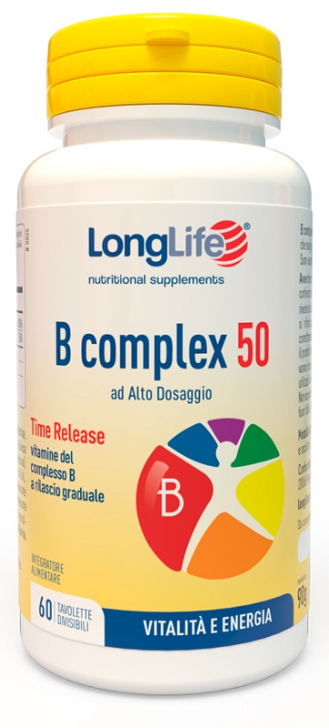 LONGLIFE B COMPLEX 50 T/R 60 TAVOLETTE - Farmacianuova.eu