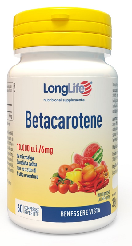 LONGLIFE BETACAROTENE 60 COMPRESSE - Farmacianuova.eu