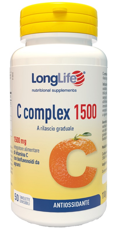 LONGLIFE C COMPLEX 1500 T/R 50 TAVOLETTE DIVISIBILI - Farmacianuova.eu