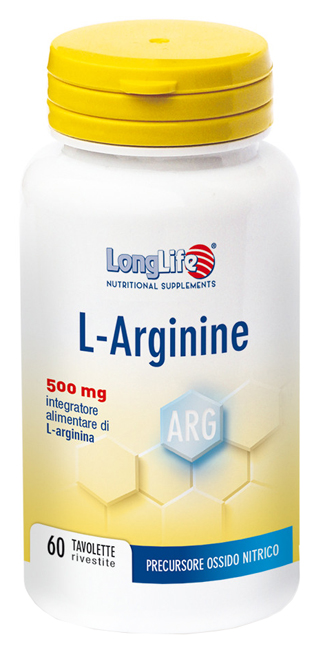 LONGLIFE L-ARGININE 60 TAVOLETTE RIVESTITE DA 900 MG - Farmacianuova.eu