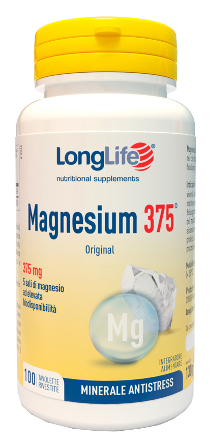 LONGLIFE MAGNESIUM 375 ORIGINAL 375 MG 100 TAVOLETTE - Farmacianuova.eu