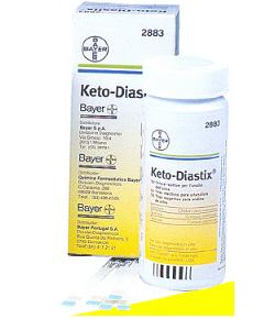STRISCE MISURAZIONE GLICOSURIA E CHETONURIA KETODIASTIX 50 PEZZI - Farmacianuova.eu