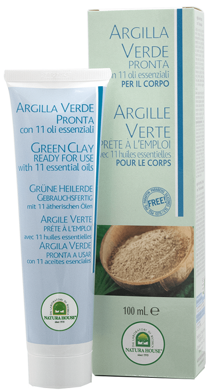 ARGILLA VERDE PRONTA TUBO CON OLI ESSENZIALI 100 ML - Farmacianuova.eu
