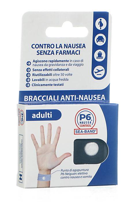 BRACCIALE ANTI NAUSEA PER ADULTI P6 NAUSEA CONTROL 2 PEZZI - Farmacianuova.eu