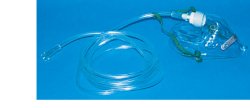 MASCHERA PER OSSIGENOTERAPIA MEDIA CONCENTRAZIONE CON 2 TUBI PROLUNGA 2 METRI - Farmacianuova.eu