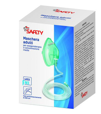 MASCHERA PER OSSIGENOTERAPIA CON TUBO 200CM - Farmacianuova.eu