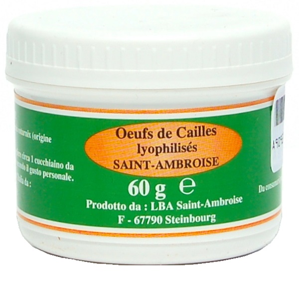 UOVA COTURNIX LIOFILIZZATO 60 G - Farmacianuova.eu