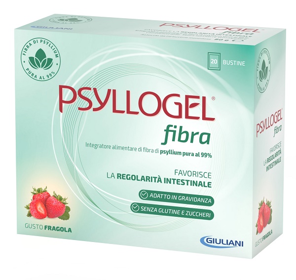 PSYLLOGEL FIBRA FRAGOLA 20 BUSTINE - Farmacianuova.eu