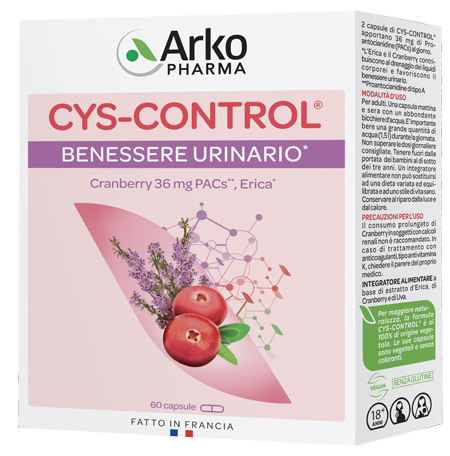 CYS CONTROL 60 CAPSULE CON ERICA - Farmacianuova.eu