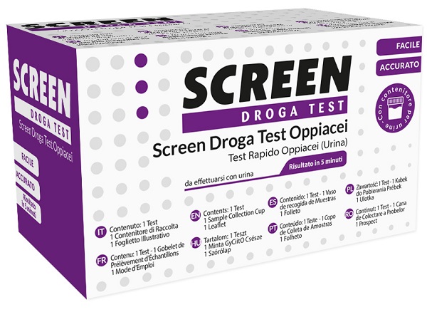 DROGA TEST CHE RILEVA UNA SOSTANZA OPPIACEI EROINA SCREEN DROGA TEST OPPIACEI - Farmacianuova.eu