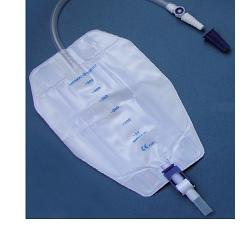 SACCA RACCOGLI URINA DA GAMBA PER INCONTINENZA 3 CAMERE COMFORT 500 ML STERILE IN PVC LATO RIVESTITO TNT CON TUBO DIRITTO 30 CM 8 PEZZI - Farmacianuova.eu
