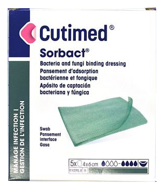 GARZA ASSORBENTE CUTIMED SORBACT 4X6CM 5 PEZZI - Farmacianuova.eu