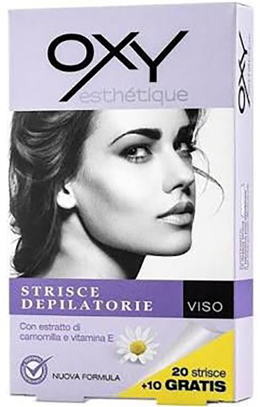 OXY STRISCE DEPILATORIE VISO 20 PEZZI - Farmacianuova.eu