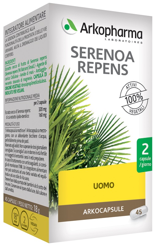 SERENOA REPENS 45 VEGI CAPSULE - Farmacianuova.eu