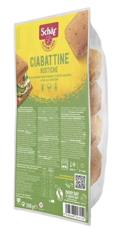 SCHAR CIABATTINE RUSTICHE 200 G - Farmacianuova.eu