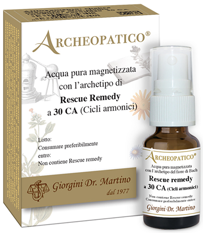 ARCHEOPATICO ACQUA PURA MAGNETIZZATA CON ARCHETIPO RESCUE REMEDY A 30 CICLI ARMONICI 10 ML - Farmacianuova.eu
