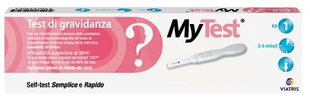 TEST DI GRAVIDANZA RAPIDO HCG MYTEST 1 PEZZO - Farmacianuova.eu