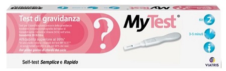 TEST DI GRAVIDANZA RAPIDO HCG MYTEST 2 PEZZI - Farmacianuova.eu