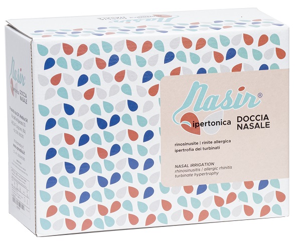 DOCCIA NASALE NARIS CON SOLUZIONE FISIOLOGICA IPERTONICA 8 SACCHE 250 ML + 1 BLISTER - Farmacianuova.eu