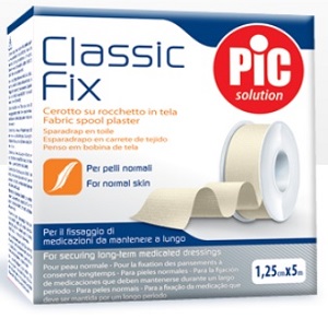 CEROTTO IN ROCCHETTO CLASSIC FIX WHITE 1,25X500 CM FUSTELLA - Farmacianuova.eu
