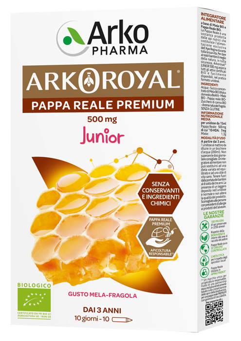 ARKOROYAL PAPPA REALE BIOLOGICA 500 MG 10 UNICA DOSE - Farmacianuova.eu
