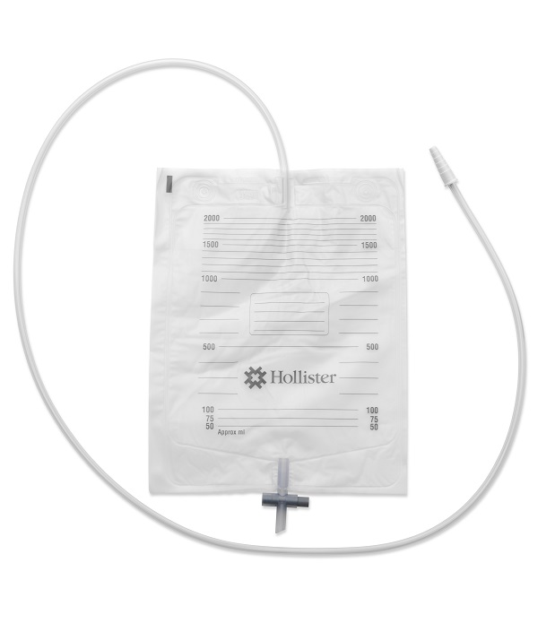 SACCA URINA DA LETTO HOLLISTER CON ANTIREFLUSSO E RUBINETTO DI SCARICO TUBO 90CM 30 PEZZI - Farmacianuova.eu
