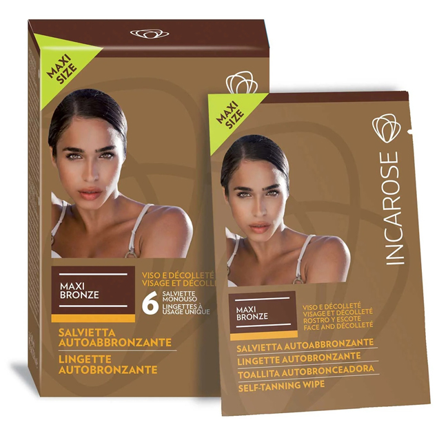 INCAROSE MAXI BRONZE 6 SALVIETTE VEG* - Farmacianuova.eu
