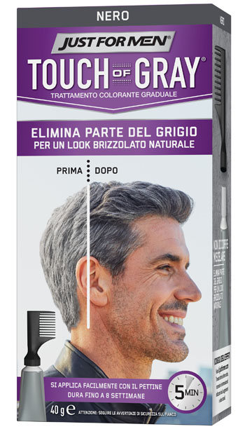 JUST FOR MEN TOUCH OF GRAY NERO 40 G - Farmacianuova.eu