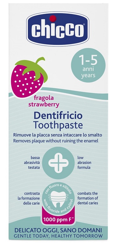 CHICCO DENTIFRICIO FRAGOLA 50 ML 12M+ CON FLUORO - Farmacianuova.eu
