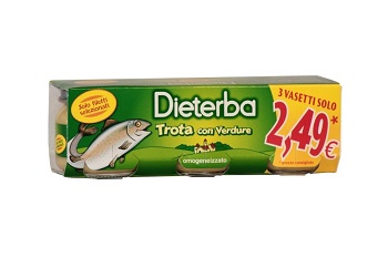 DIETERBA OMOGENEIZZATO TROTA 3 PEZZI 80 G - Farmacianuova.eu