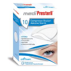 GARZA COMPRESSA OCULARE MEDIPRESTERIL ADESIVA 10 PEZZI - Farmacianuova.eu