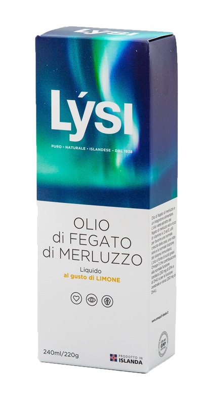 LYSI OLIO FEGATO MERLUZZO LIMONE 240 ML - Farmacianuova.eu