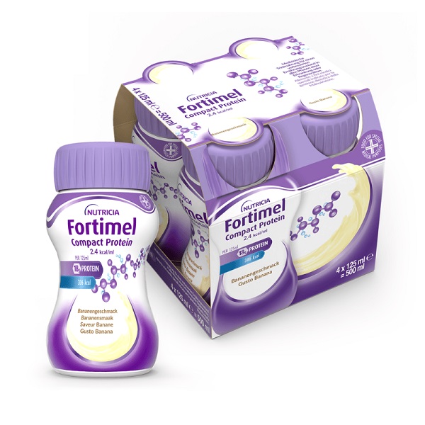 FORTIMEL COMPACT PROTEIN BANANA 4 X 125 ML - Farmacianuova.eu