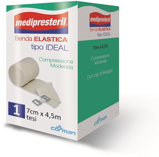 BENDA ELASTICA MEDIPRESTERIL IDEAL CM7X45MT - Farmacianuova.eu